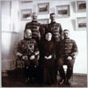Лейб-гвардии Гусарского полка Его Величества офицеры: Соллогуб, Воронцов, и сидят Войков, дама (жена-? г-жа Войкова) и Гротен.