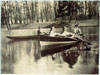 Император с Императрицей и их дети на лодках. Прудки в Александровском парке.