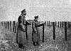 Государь и Наследник перед проволочными заграждениями. Белорусь, осень 1915 г.