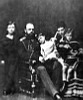 Великий князь Александр Александрович со своей семьёй. 1880 г. Близ Гапсоля. Слево в. кн. Николай Александрович. 