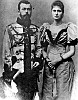 Вел. кн. Цесаревич Николай Александрович с невестой Алисой Гессенской. Кобург, 1894 г.
